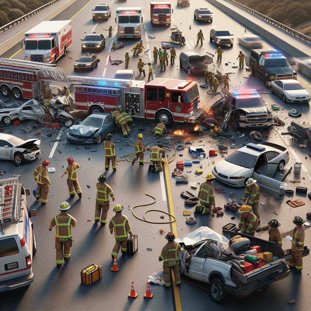 Highway crash, emergency response