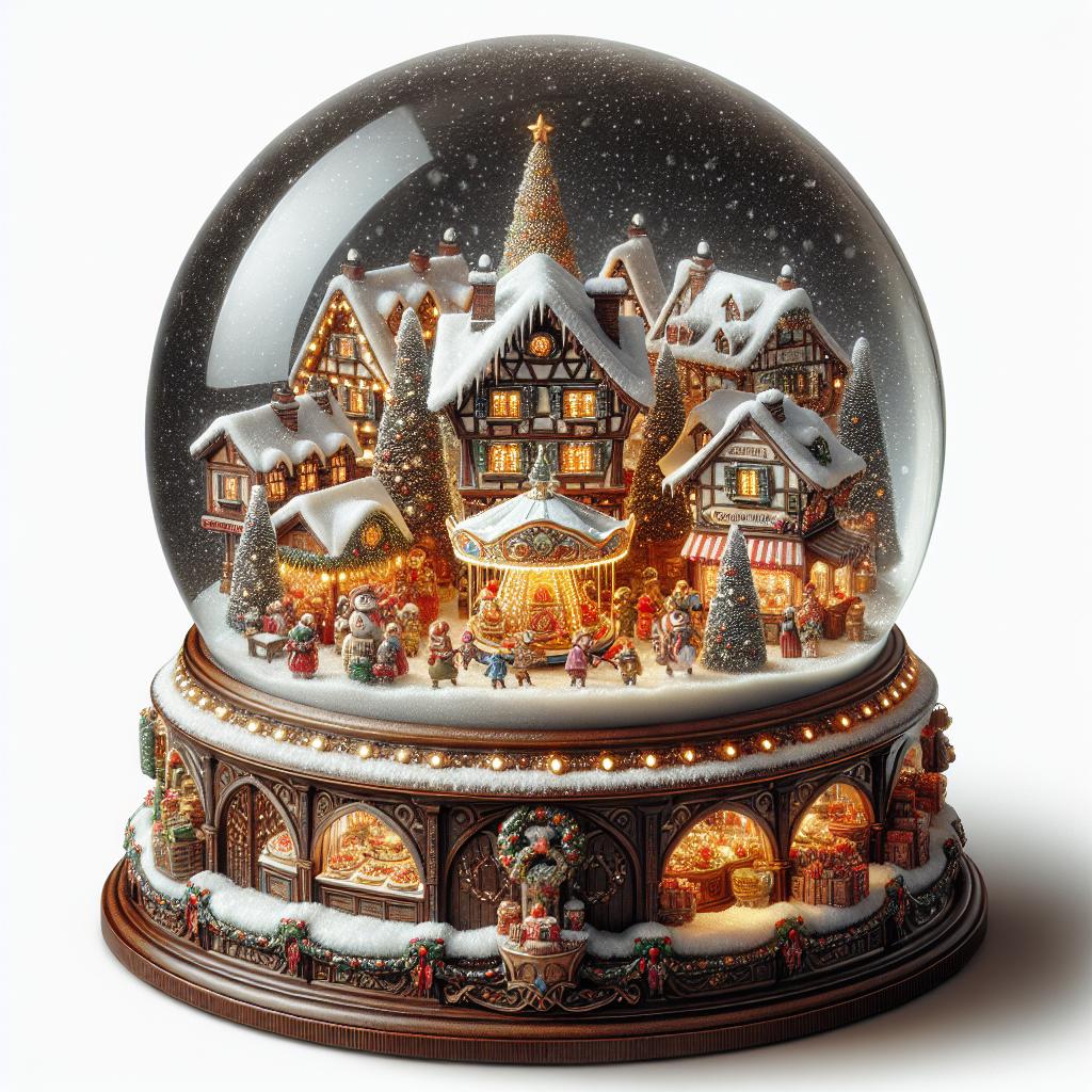 Holiday Market Snow Globe