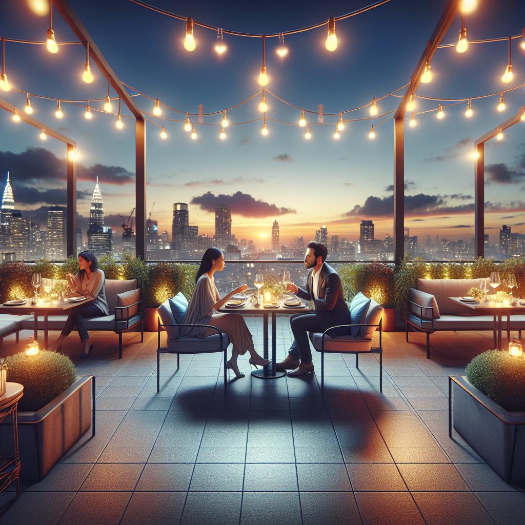 Rooftop Restaurant Dining Scene