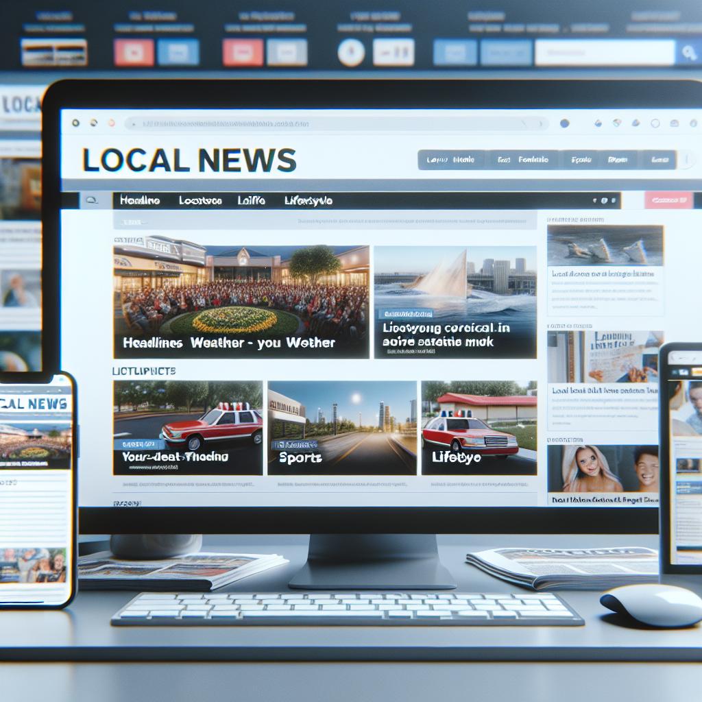 Local news website access