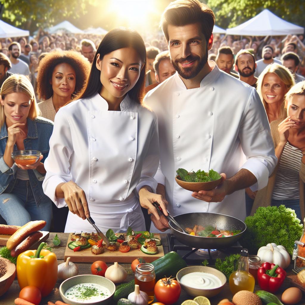 "Celebrity chef outdoor culinary event"