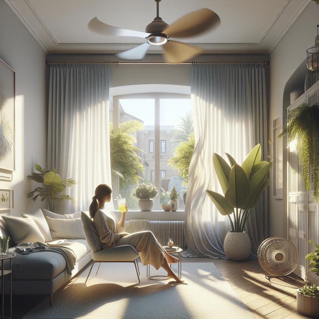 "Cooling Home Interior in Summer"