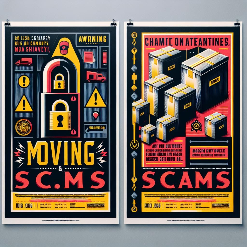 Moving scam awareness poster.