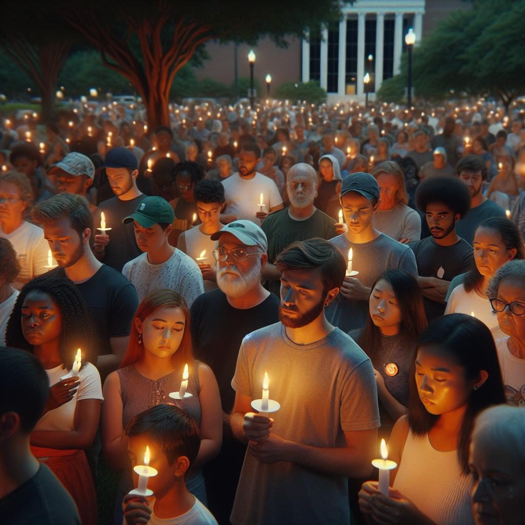 Candlelight vigil in Charlotte