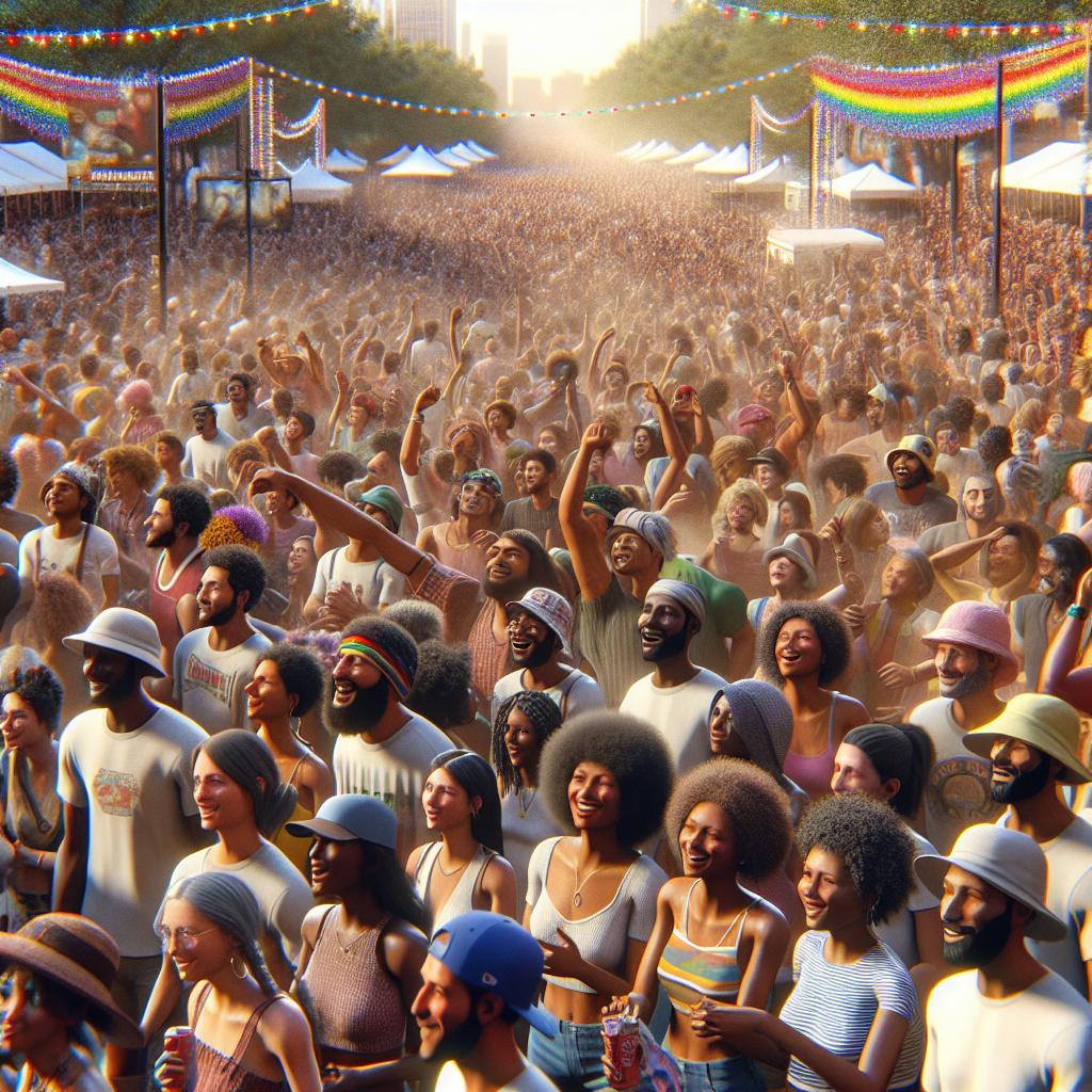 "Charlotte Festival Crowd Enjoying"