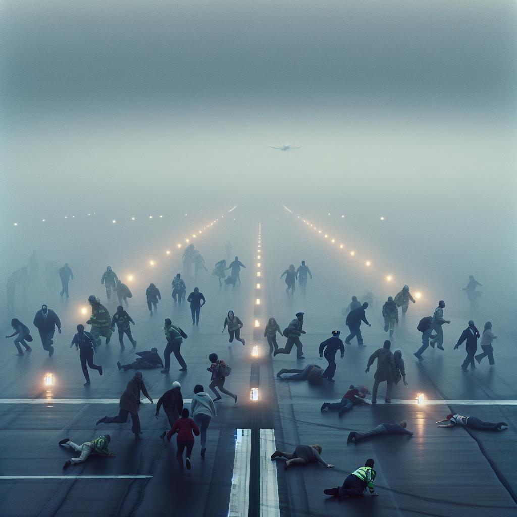 Foggy runway tragedy