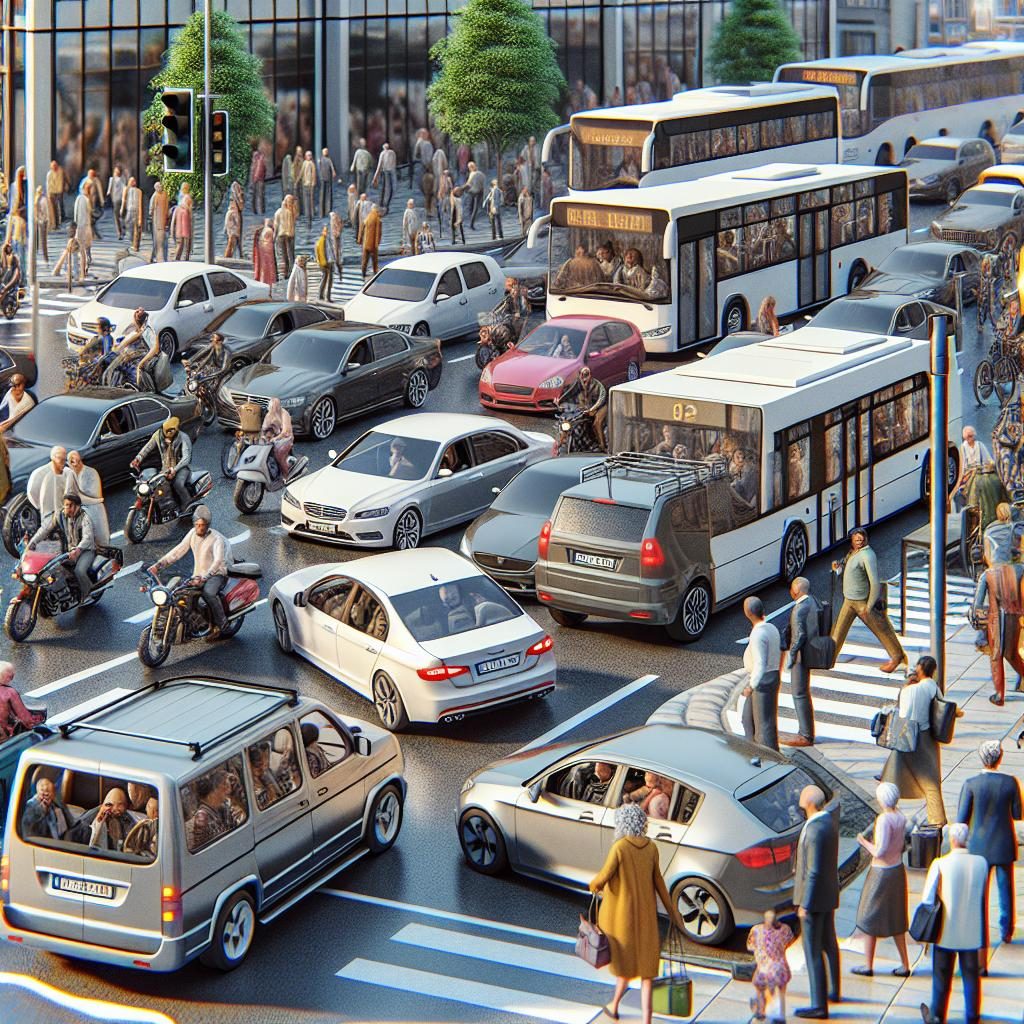 Traffic Jam Scene