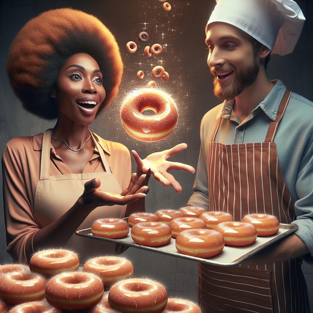 Glazed donuts promotion