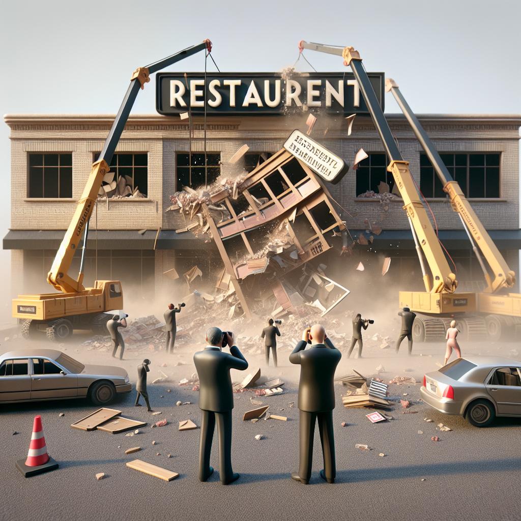 Demolition of Restaurant Signage