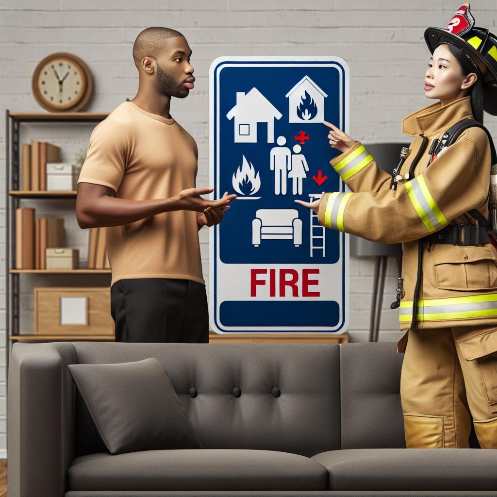 Sofa Fire Safety Reminder