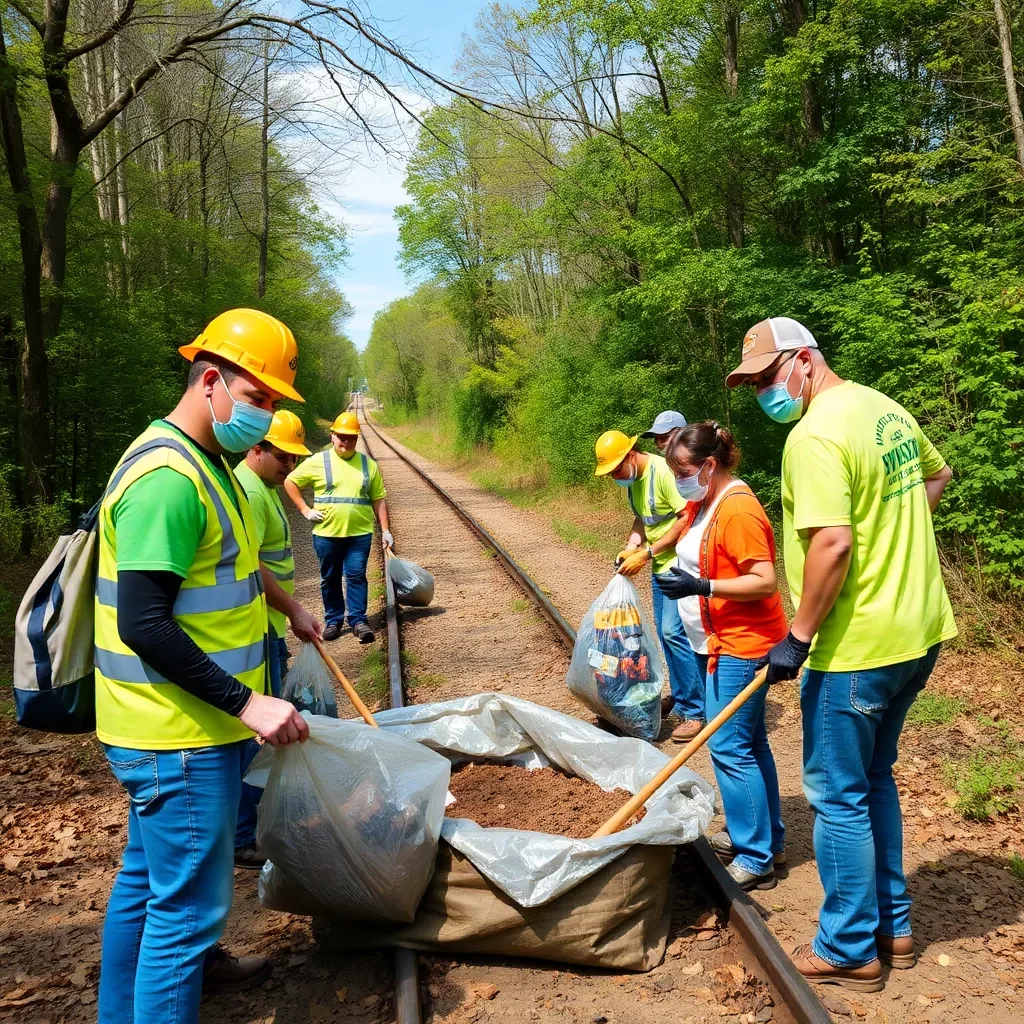 Charlotte's Volunteer Community Comes Together for Rail Trail Clean-Up Event