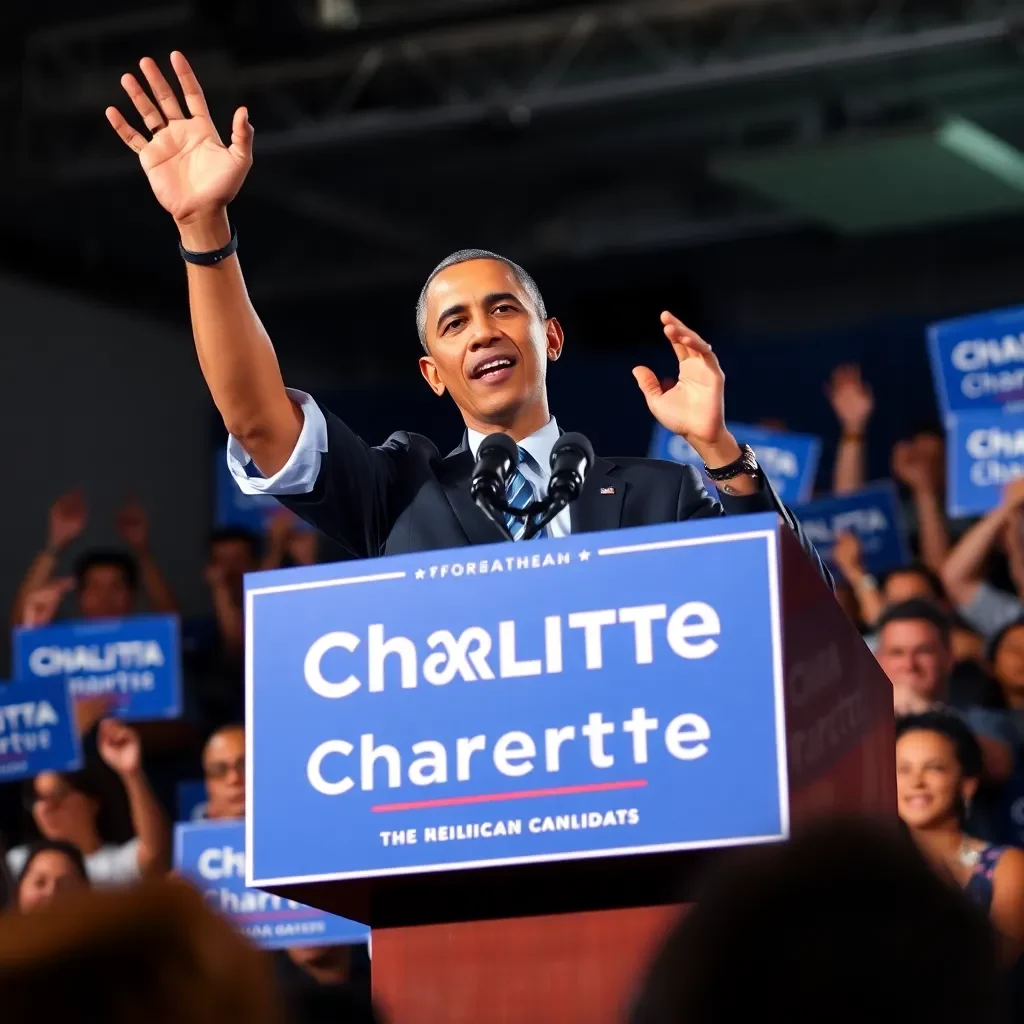 Obama Sparks Enthusiasm in Charlotte Rally for Democratic Candidates, Criticizes Republican Opponents