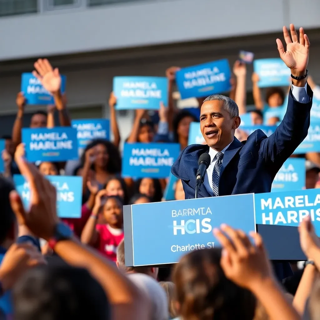 Charlotte Hosts Enthusiastic Rally with Barack Obama in Support of Kamala Harris