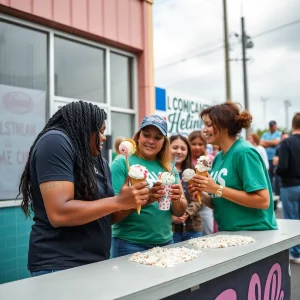 Charlotte Residents Unite for Hurricane Helene Relief During Ice Cream Fundraiser