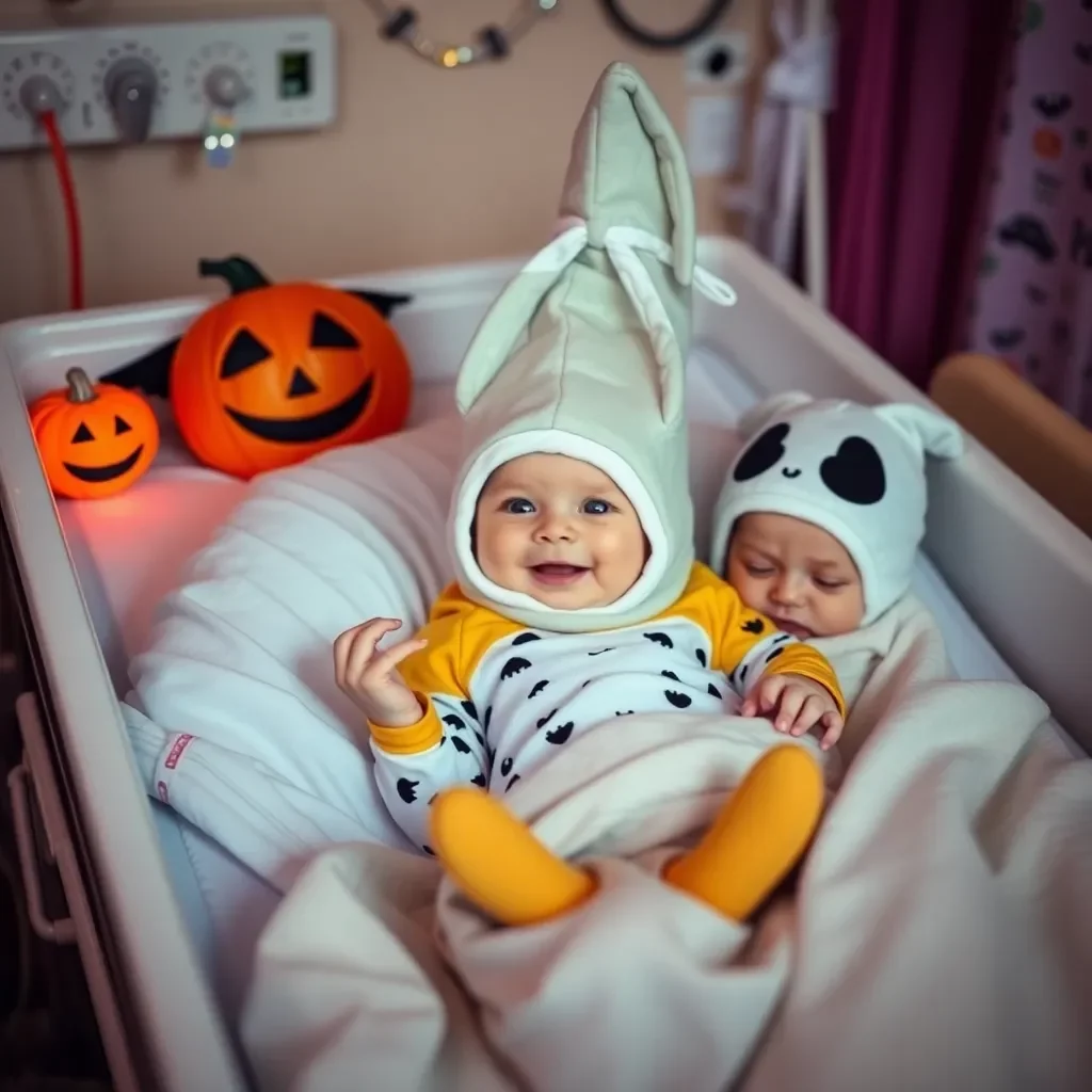 Halloween Spirit Shines in Charlotte's NICUs as Tiny Babies Celebrate with Costumes