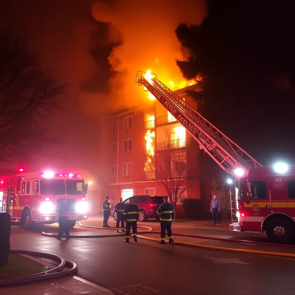 Charlotte Firefighters Heroically Rescue Two from Late-Night Apartment Blaze