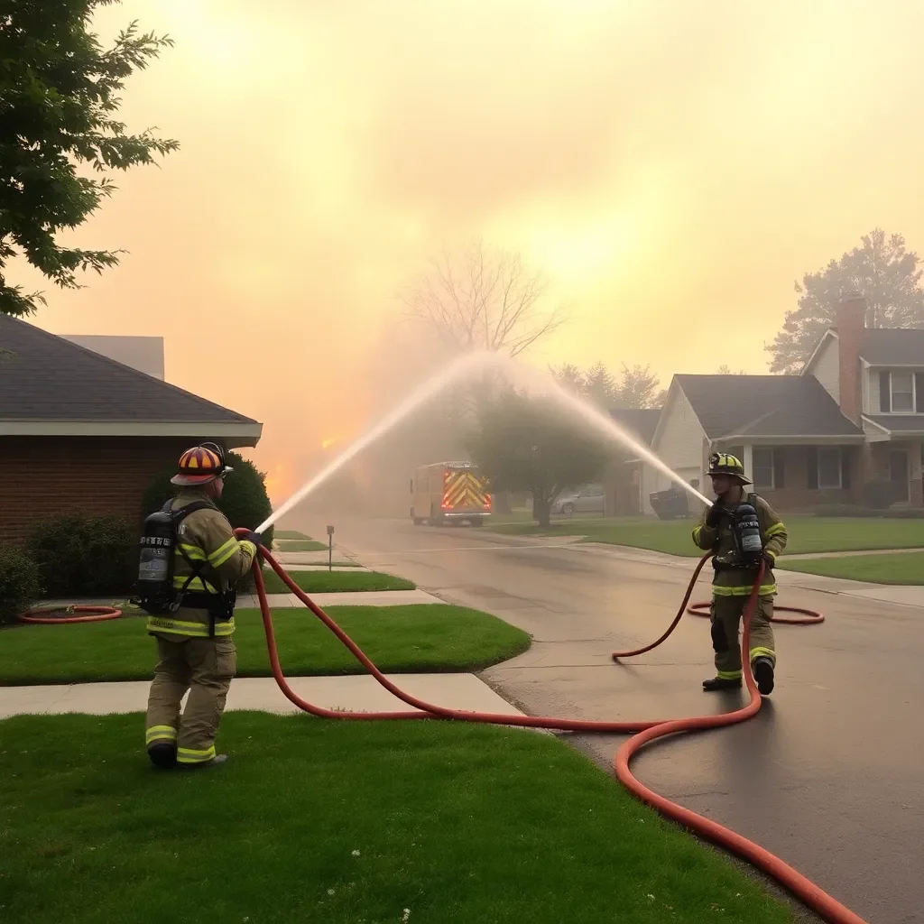 Firefighters Successfully Extinguish House Fire in West Charlotte