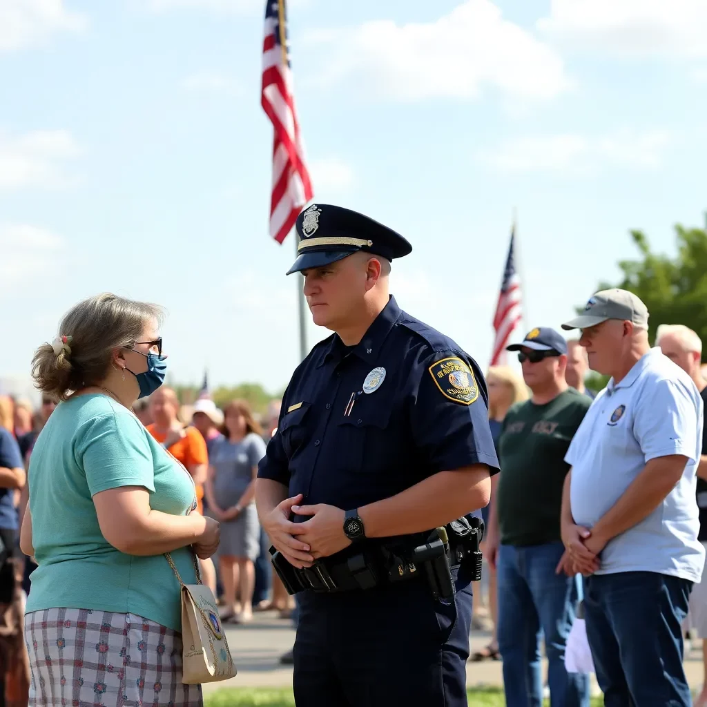 Grieving Widow Urges Community to Support Law Enforcement in Emotional Tribute to Late Husband