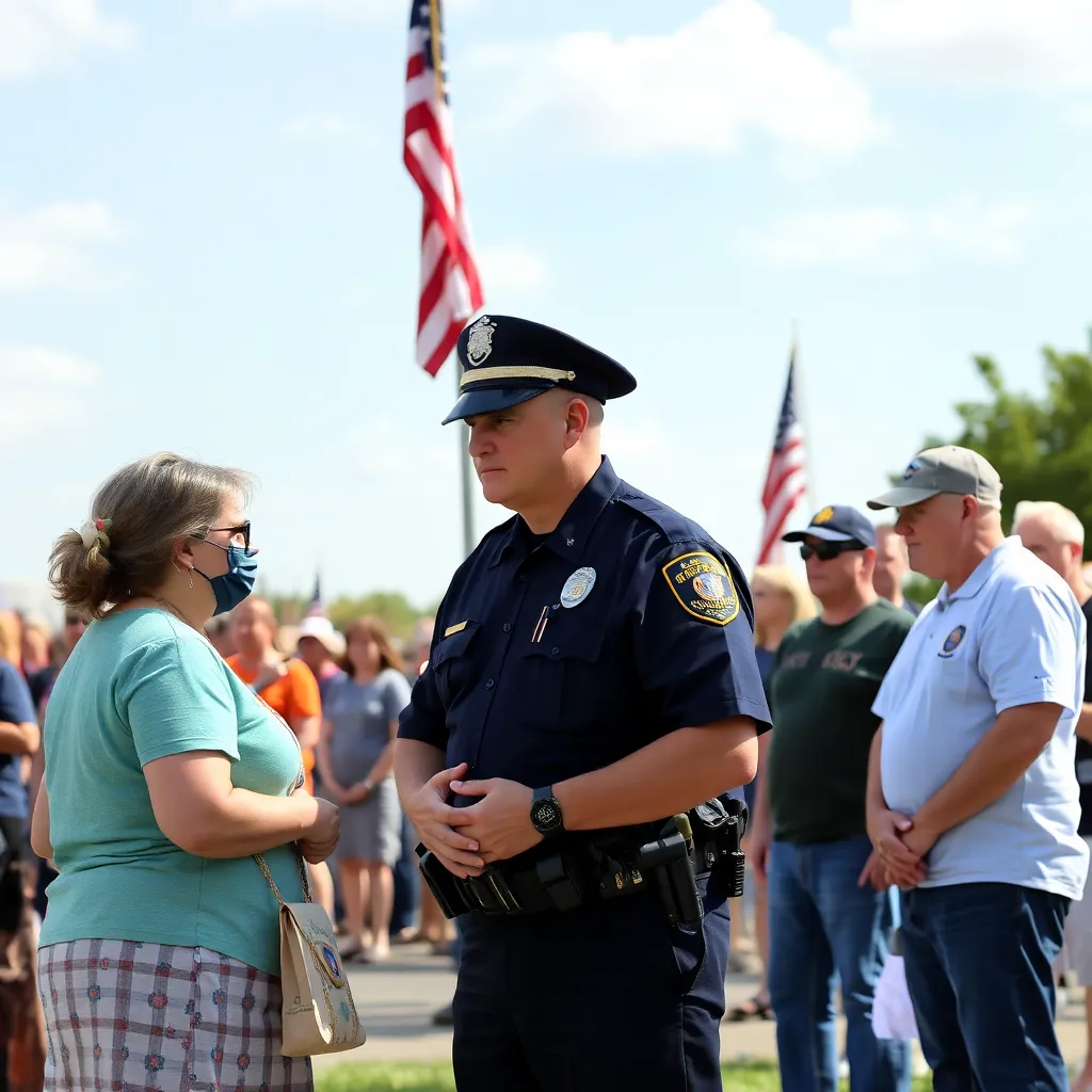 Grieving Widow Urges Community to Support Law Enforcement in Emotional Tribute to Late Husband