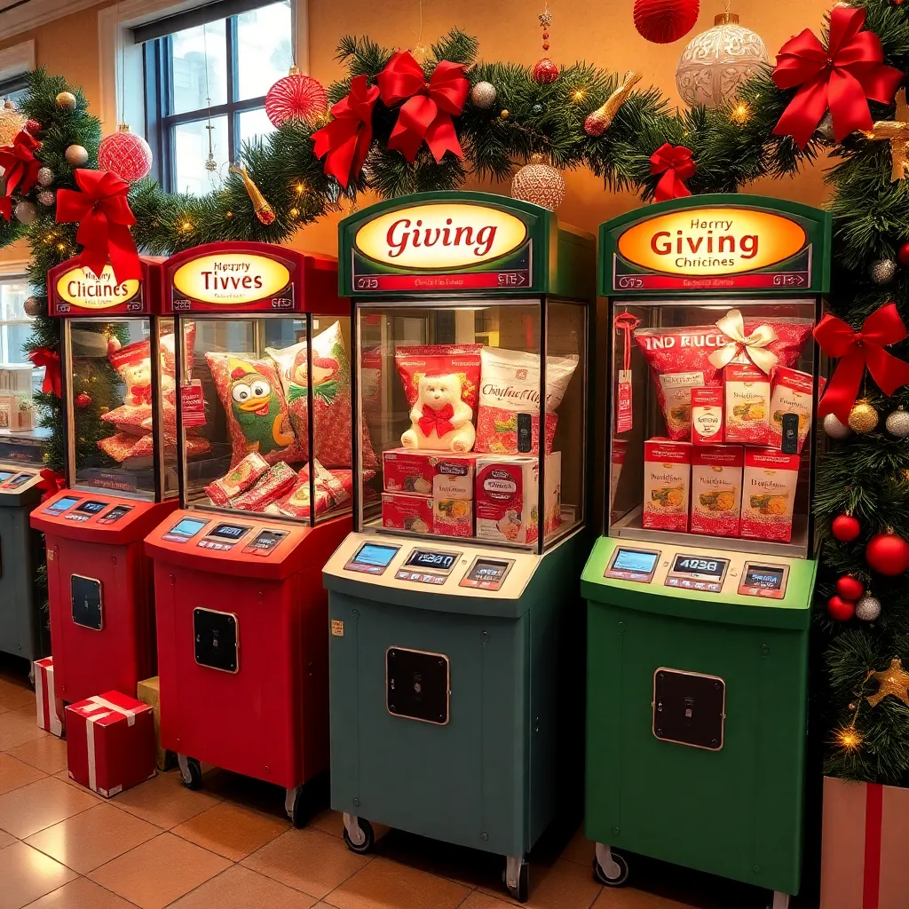 Charlotte Celebrates Holiday Spirit with Unique Giving Machines for a Good Cause