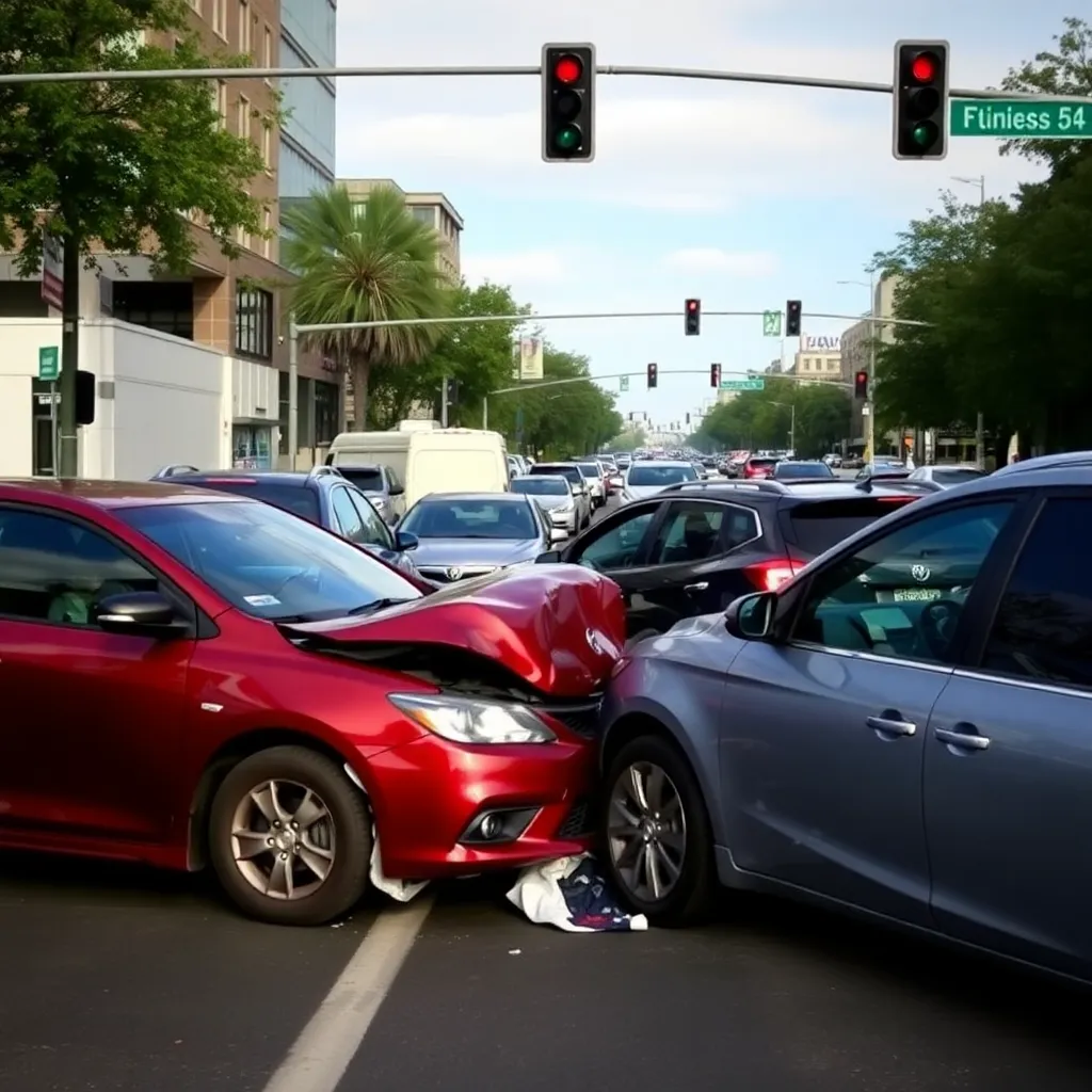 Traffic Mayhem in Charlotte: Multiple Vehicle Crash Shuts Down Busy Road