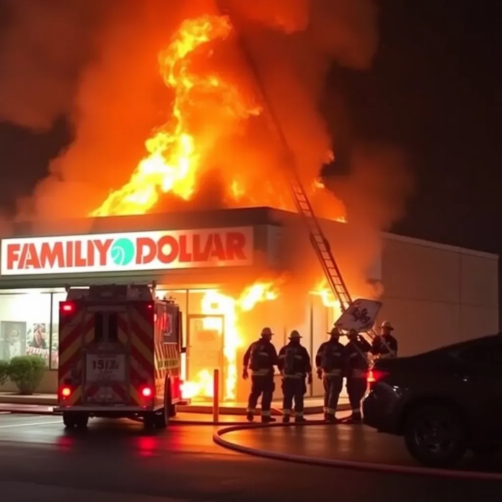 Charlotte Firefighters Contain 2-Alarm Blaze at Family Dollar, No Injuries Reported