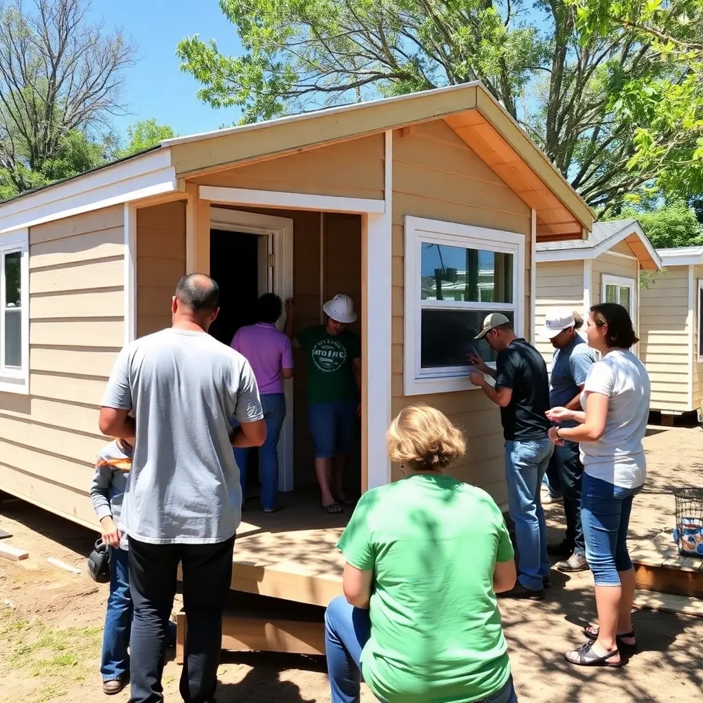 Charlotte Unites to Build Tiny Homes for Hurricane Helene Survivors