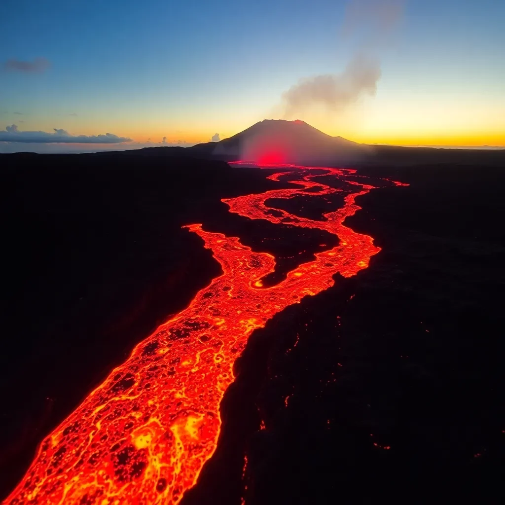 Kilauea Volcano in Hawaii Erupts with Spectacular Lava Display