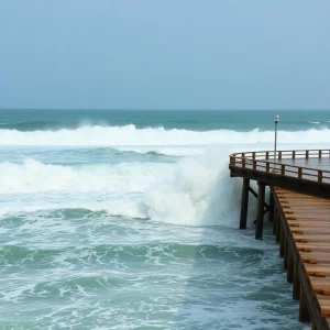 Powerful Waves Threaten California's Iconic Coastal Piers Sparking Climate Change Fears