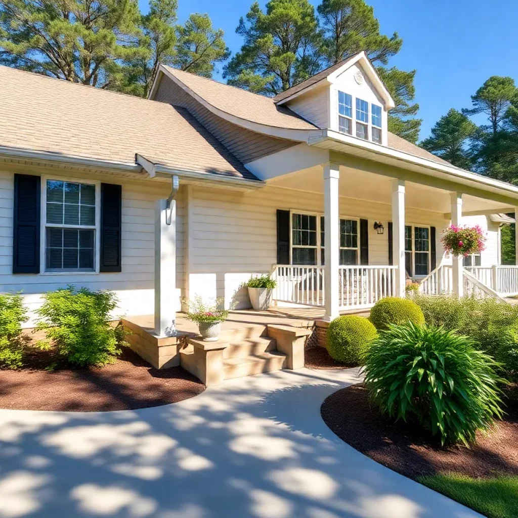 A suburban home in Cabarrus County representing property tax issues.