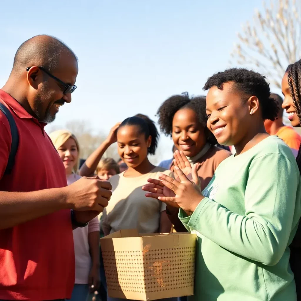 People engaging in community service activities, inspired by a legacy of compassion.