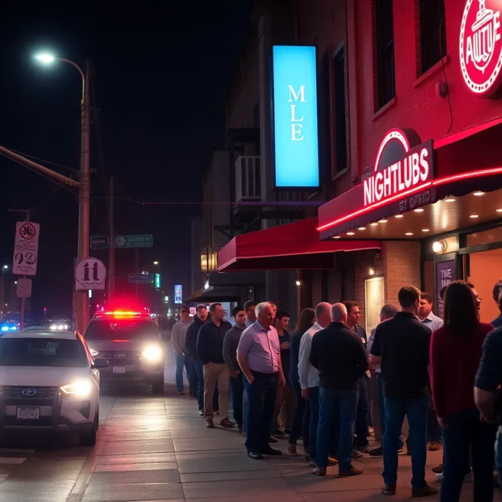 Police investigating a shooting incident outside A1 Lounge in Charlotte.