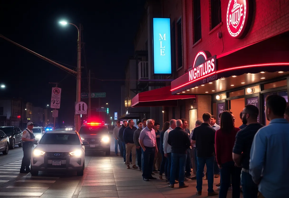 Police investigating a shooting incident outside A1 Lounge in Charlotte.