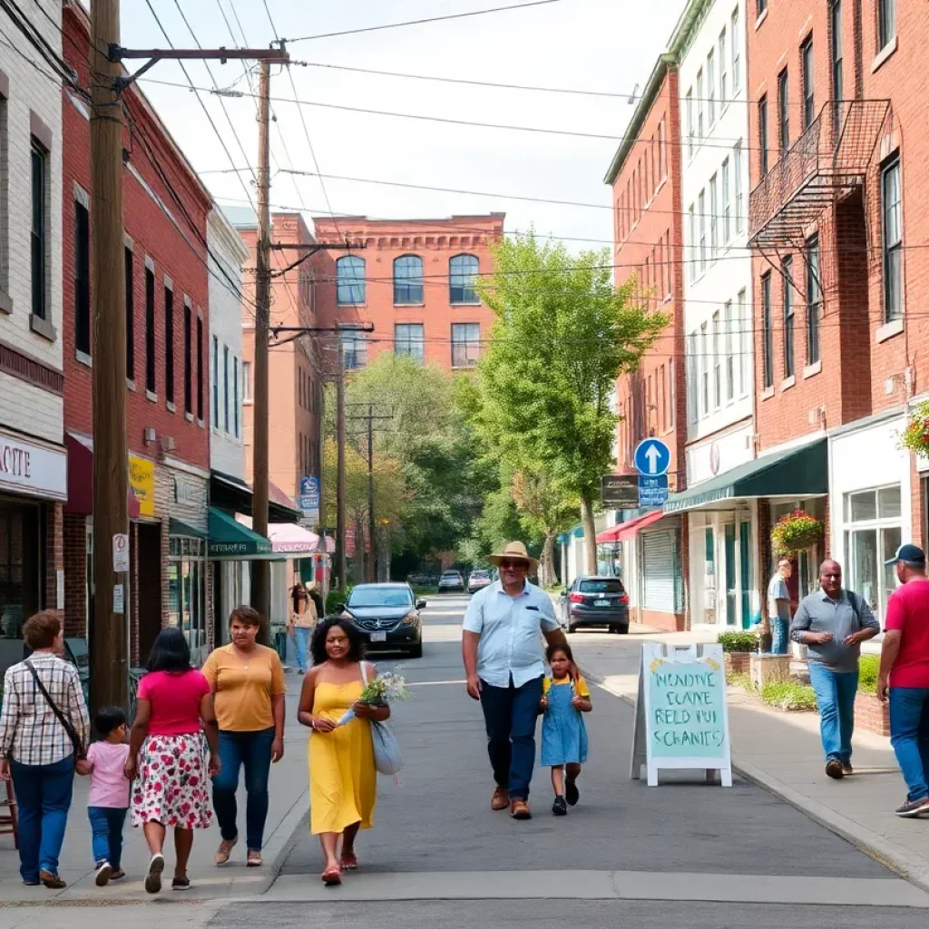 Residents benefiting from infrastructure improvements in Charlotte's low-income areas.