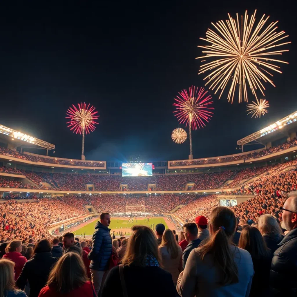 Families celebrating New Year’s Eve at Truist Field in Charlotte