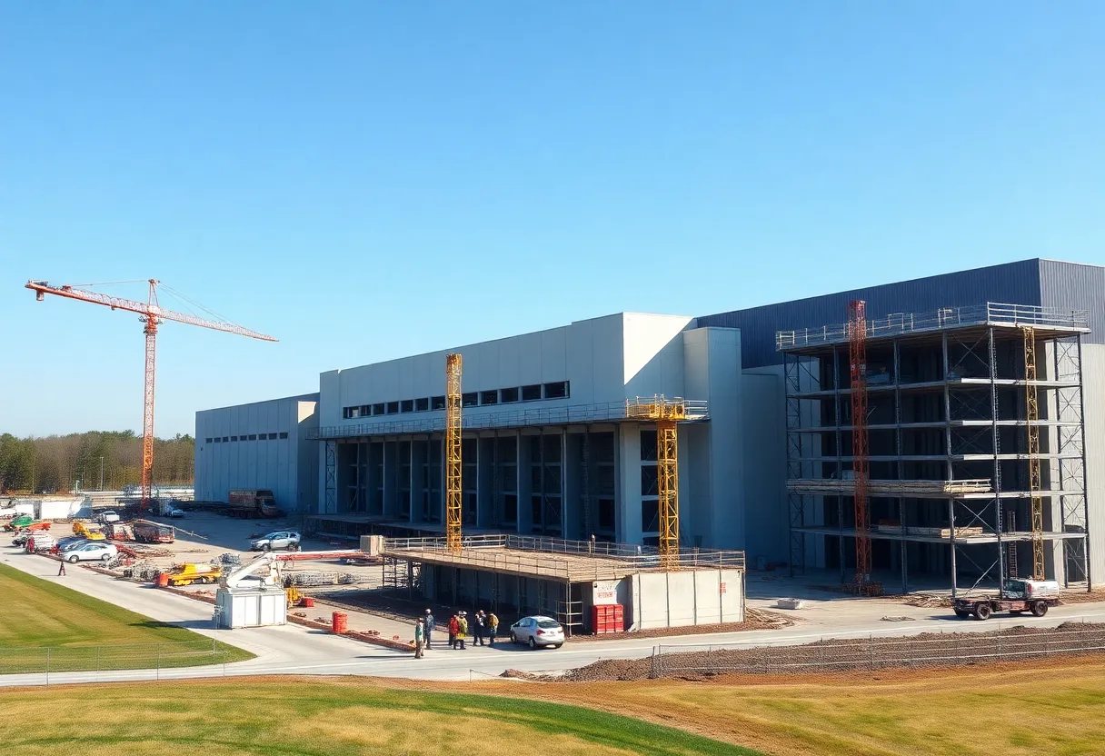 Construction of Inpro Corp's new facility in North Carolina