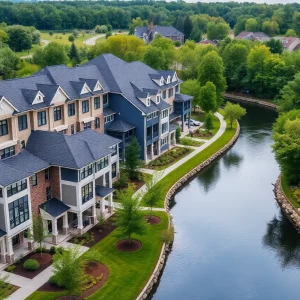 Luxury townhome community near Catawba River in Charlotte