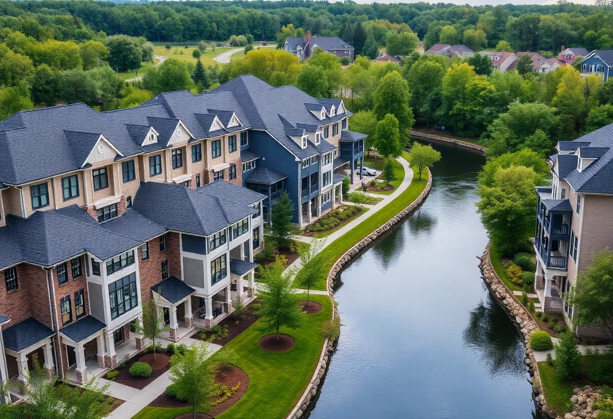 Luxury townhome community near Catawba River in Charlotte