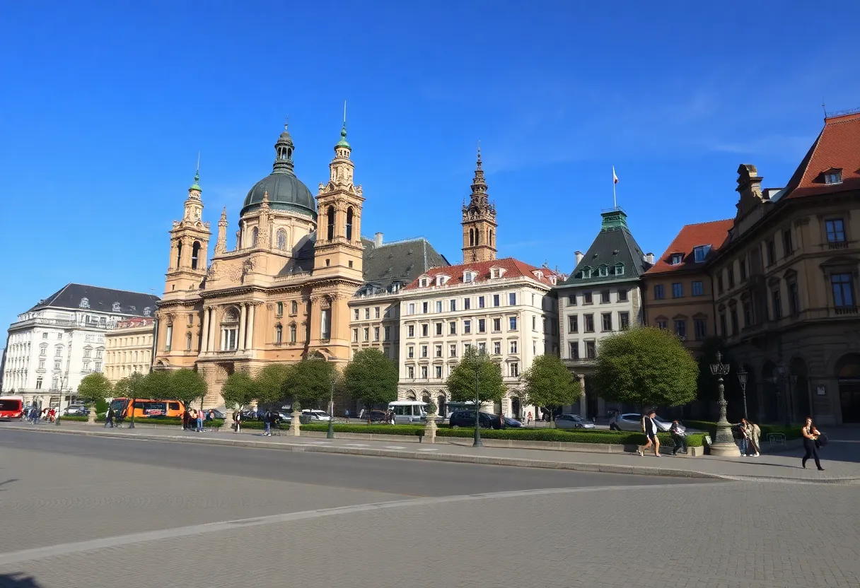 Scenic view of Munich, Germany with historical buildings.