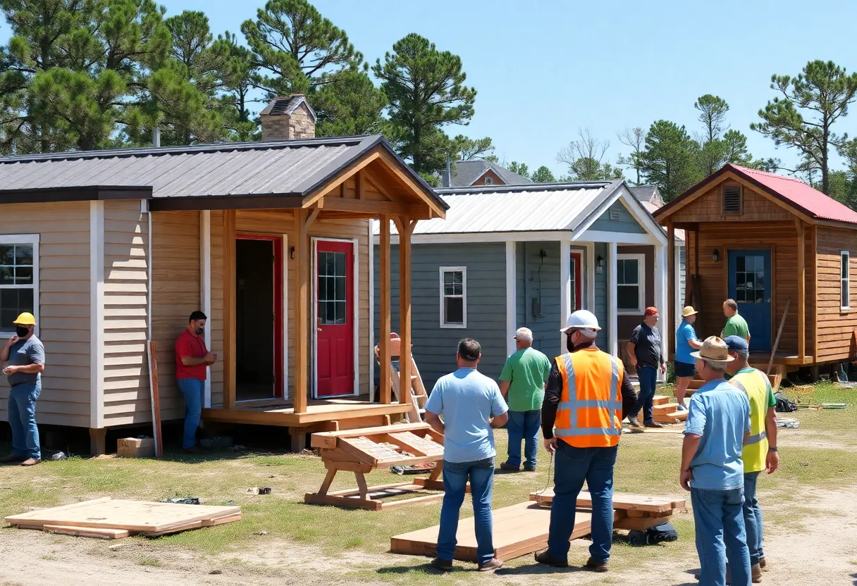 Temporary tiny homes for Hurricane Helene victims