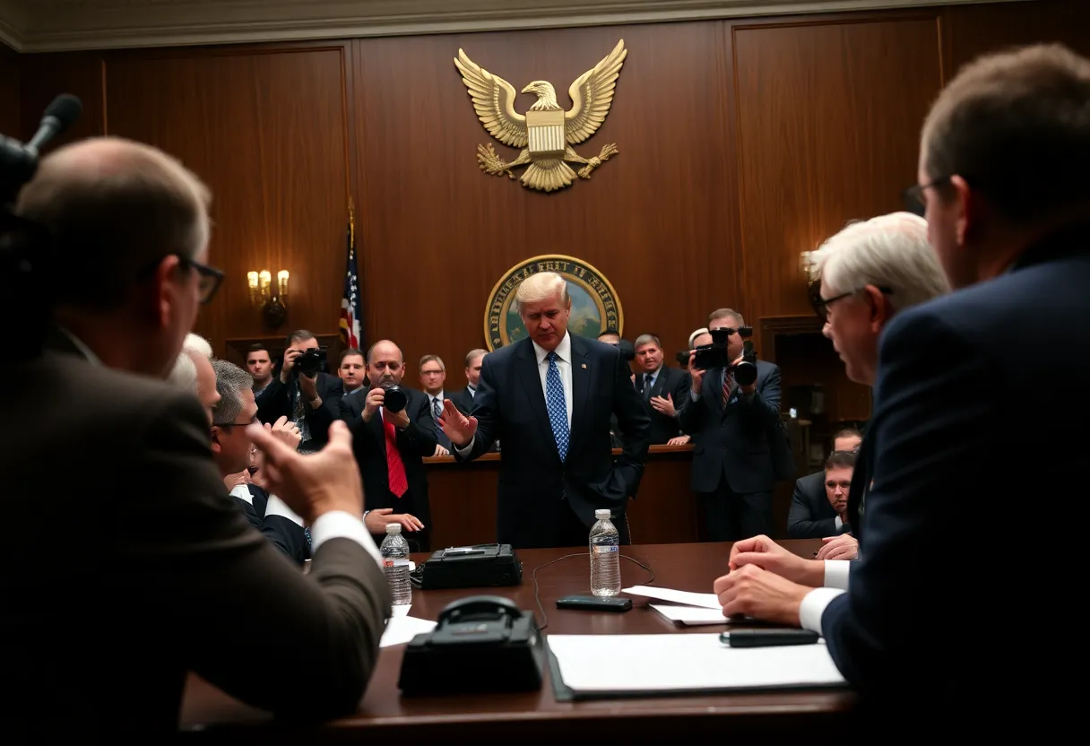 Senate hearing discussing nomination issues