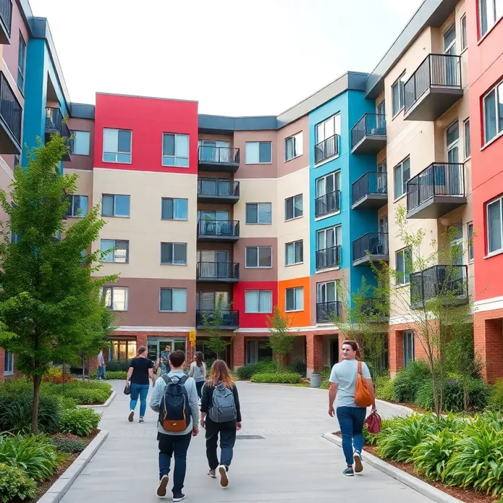 The Edge apartment complex near UNC Charlotte campus