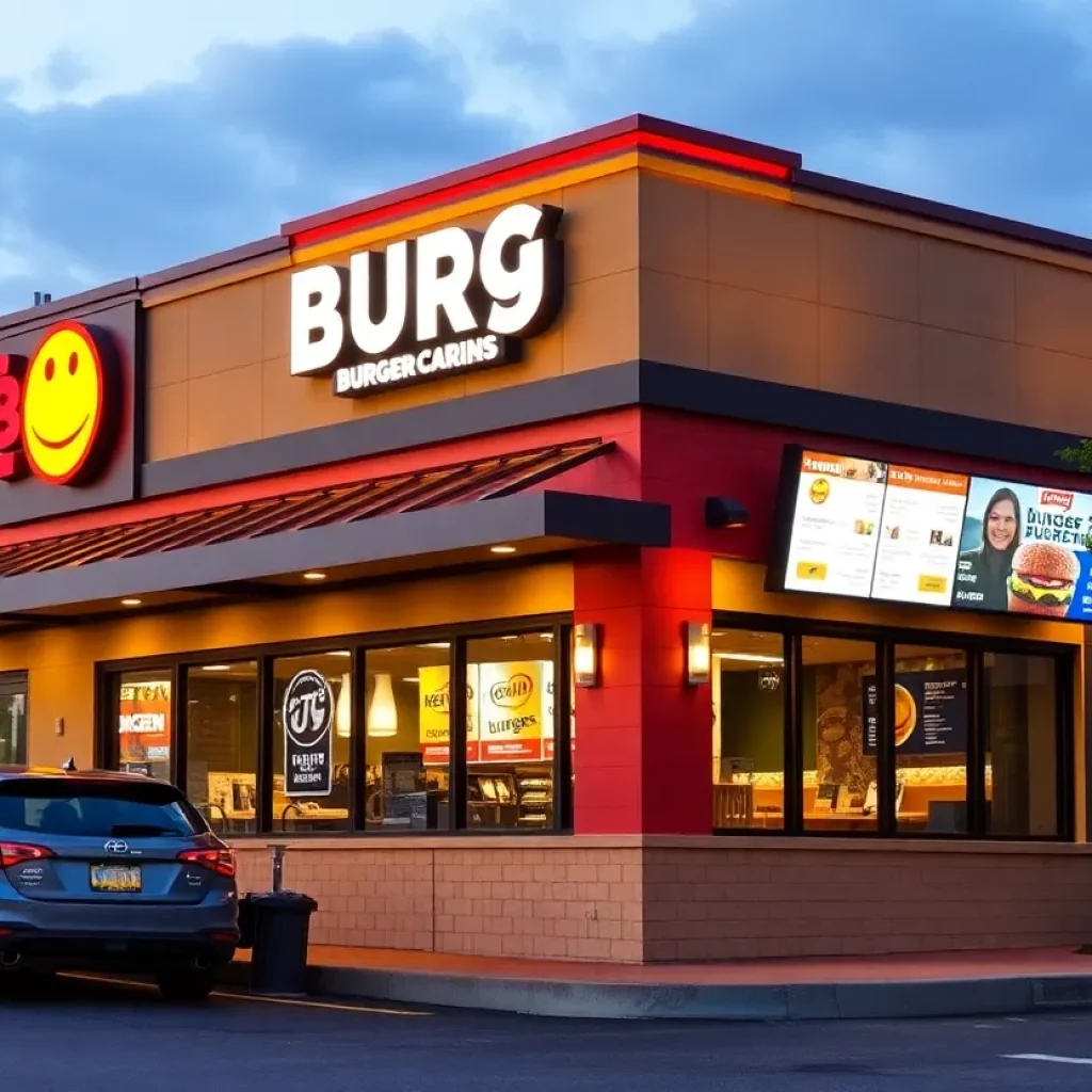 Whataburger restaurant exterior at Clear Creek Crossing in Charlotte, NC