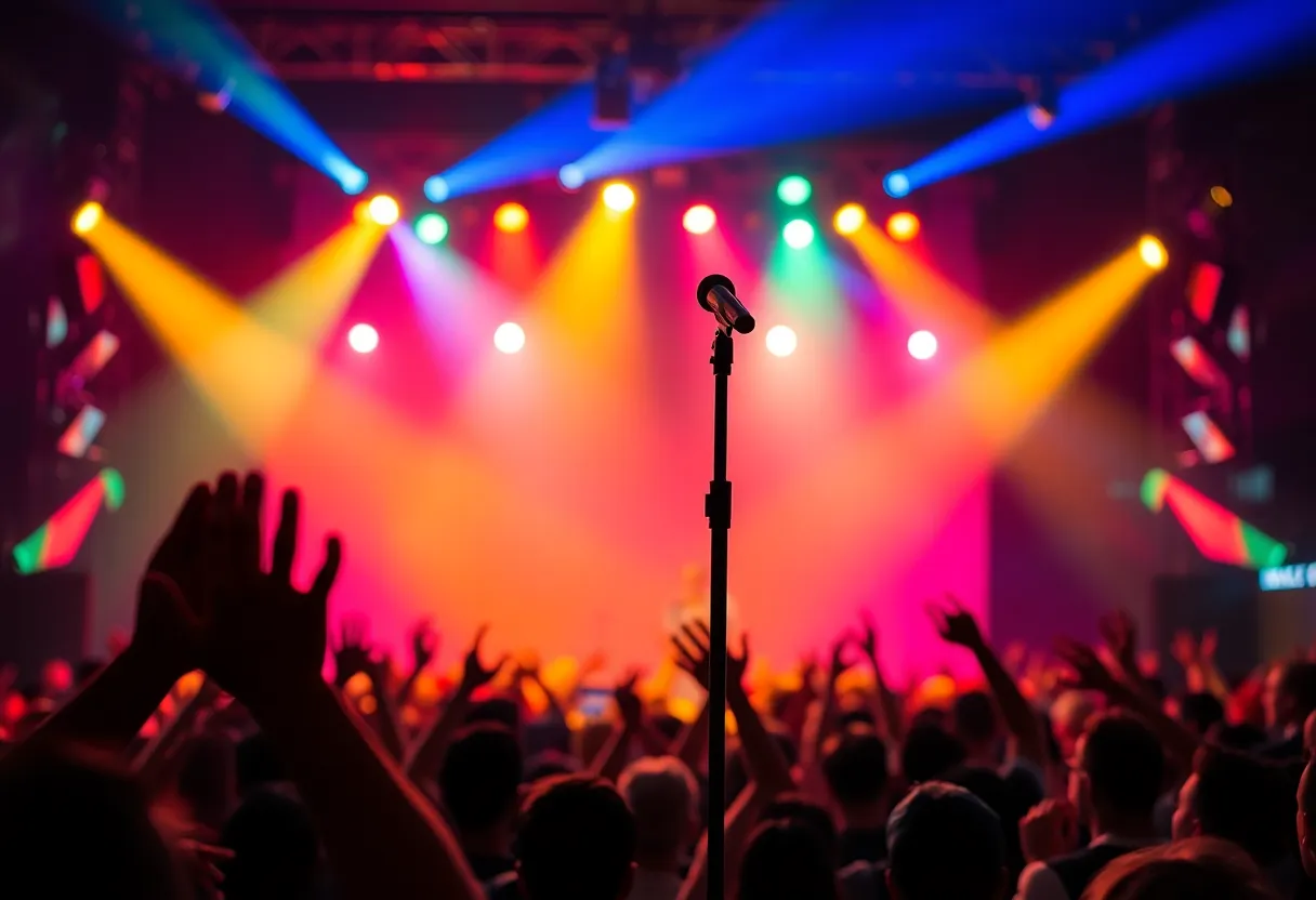 Bryson Battle performing live on stage